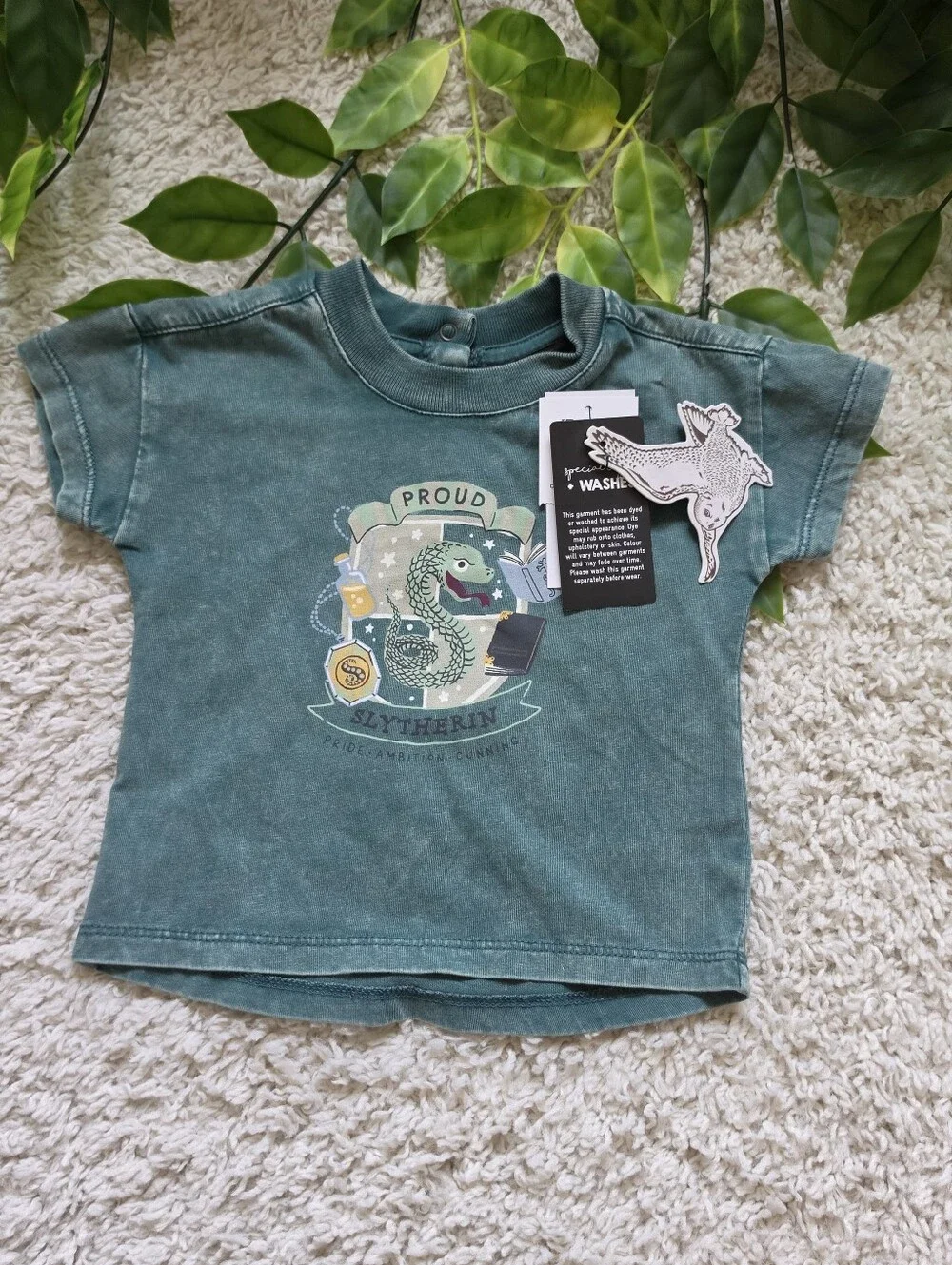 Baby Boy Slytherin Shirt (0-3 Months)